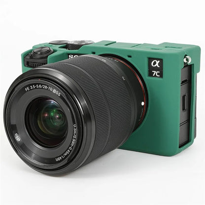 For Sony A7C II / A7CR Anti-Drop Camera Cover Glossy Silicone Protective Case