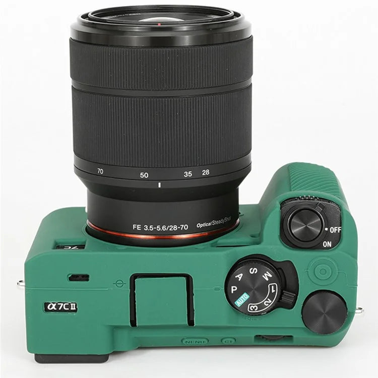 For Sony A7C II / A7CR Anti-Drop Camera Cover Glossy Silicone Protective Case