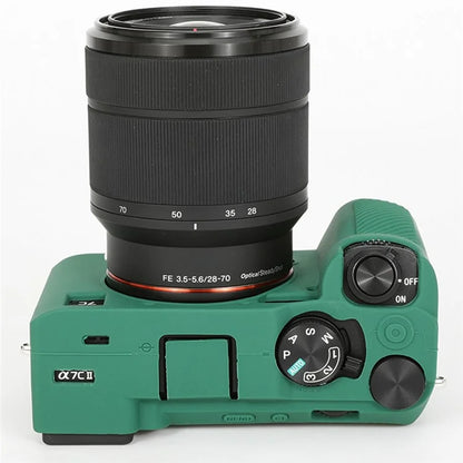 For Sony A7C II / A7CR Anti-Drop Camera Cover Glossy Silicone Protective Case