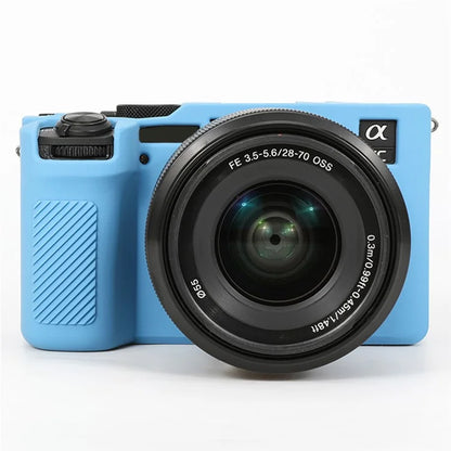 For Sony A7C II / A7CR Anti-Drop Camera Cover Glossy Silicone Protective Case