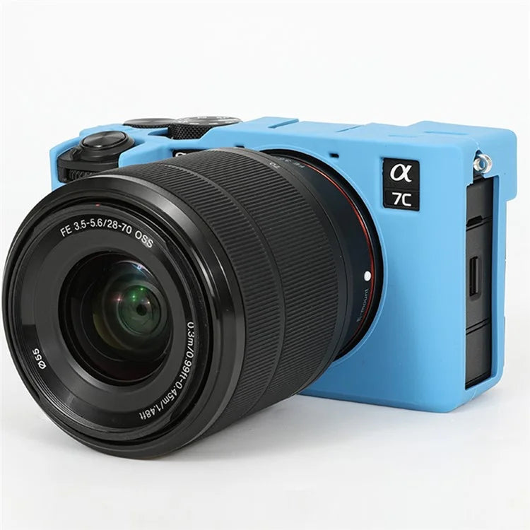 For Sony A7C II / A7CR Anti-Drop Camera Cover Glossy Silicone Protective Case