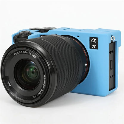 For Sony A7C II / A7CR Anti-Drop Camera Cover Glossy Silicone Protective Case