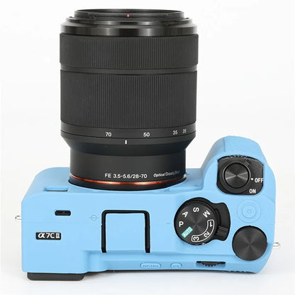 For Sony A7C II / A7CR Anti-Drop Camera Cover Glossy Silicone Protective Case
