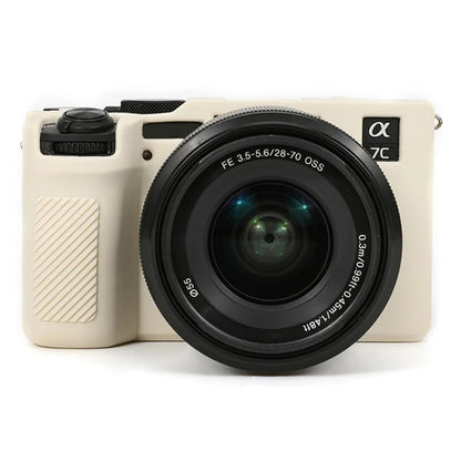 For Sony A7C II / A7CR Anti-Drop Camera Cover Glossy Silicone Protective Case
