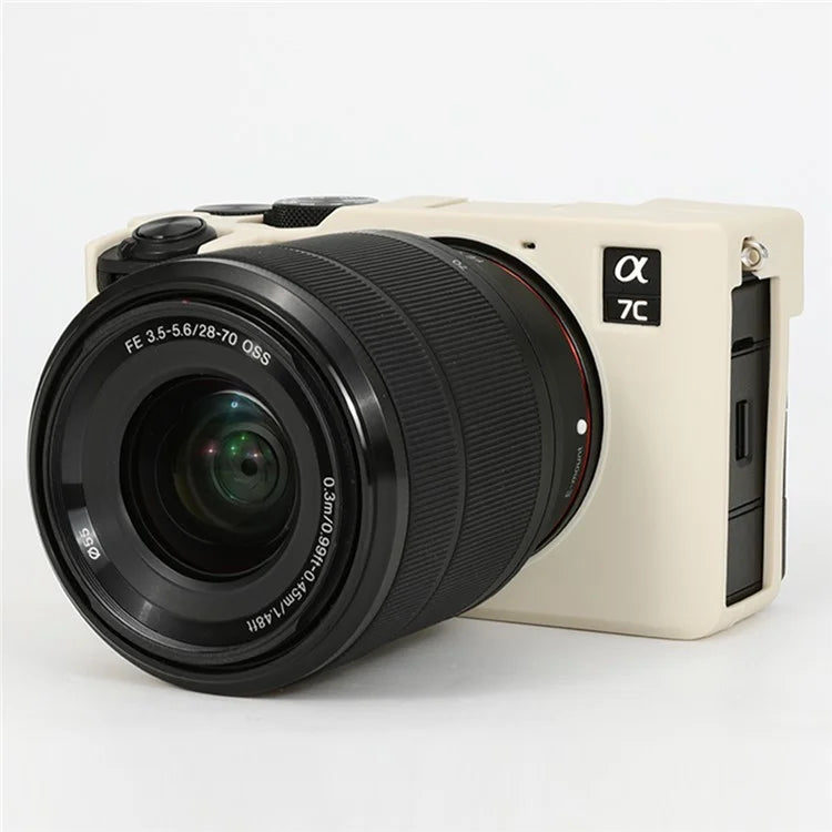 For Sony A7C II / A7CR Anti-Drop Camera Cover Glossy Silicone Protective Case