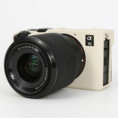 For Sony A7C II / A7CR Anti-Drop Camera Cover Glossy Silicone Protective Case