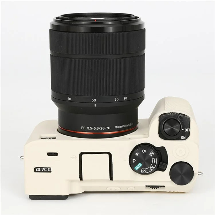 For Sony A7C II / A7CR Anti-Drop Camera Cover Glossy Silicone Protective Case