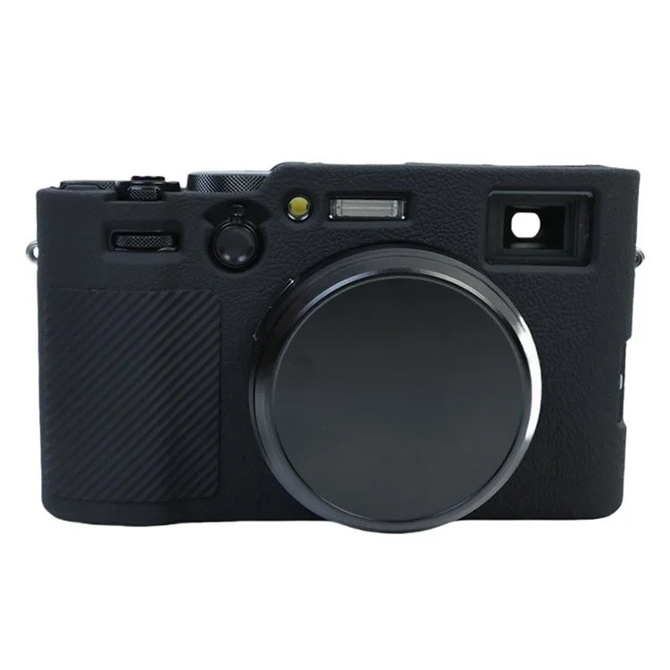 For Fujifilm X100VI Soft Silicone Case Litchi Texture Camera Protective Sleeve