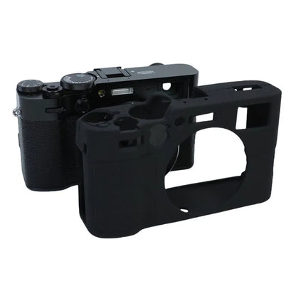 For Fujifilm X100VI Soft Silicone Case Litchi Texture Camera Protective Sleeve