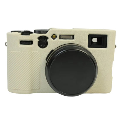 For Fujifilm X100VI Soft Silicone Case Litchi Texture Camera Protective Sleeve