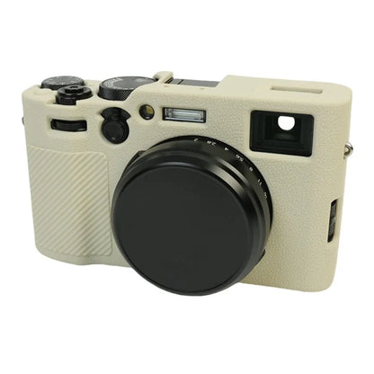 For Fujifilm X100VI Soft Silicone Case Litchi Texture Camera Protective Sleeve