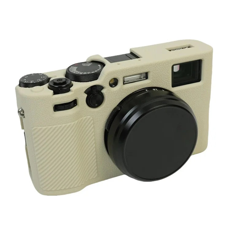 For Fujifilm X100VI Soft Silicone Case Litchi Texture Camera Protective Sleeve