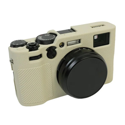 For Fujifilm X100VI Soft Silicone Case Litchi Texture Camera Protective Sleeve