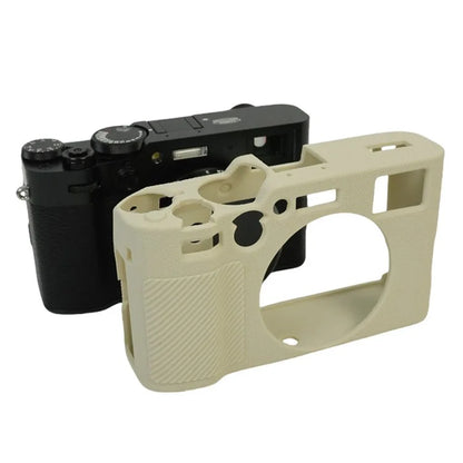 For Fujifilm X100VI Soft Silicone Case Litchi Texture Camera Protective Sleeve