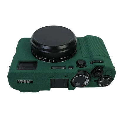 For Fujifilm X100VI Soft Silicone Case Litchi Texture Camera Protective Sleeve