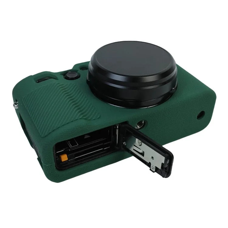 For Fujifilm X100VI Soft Silicone Case Litchi Texture Camera Protective Sleeve