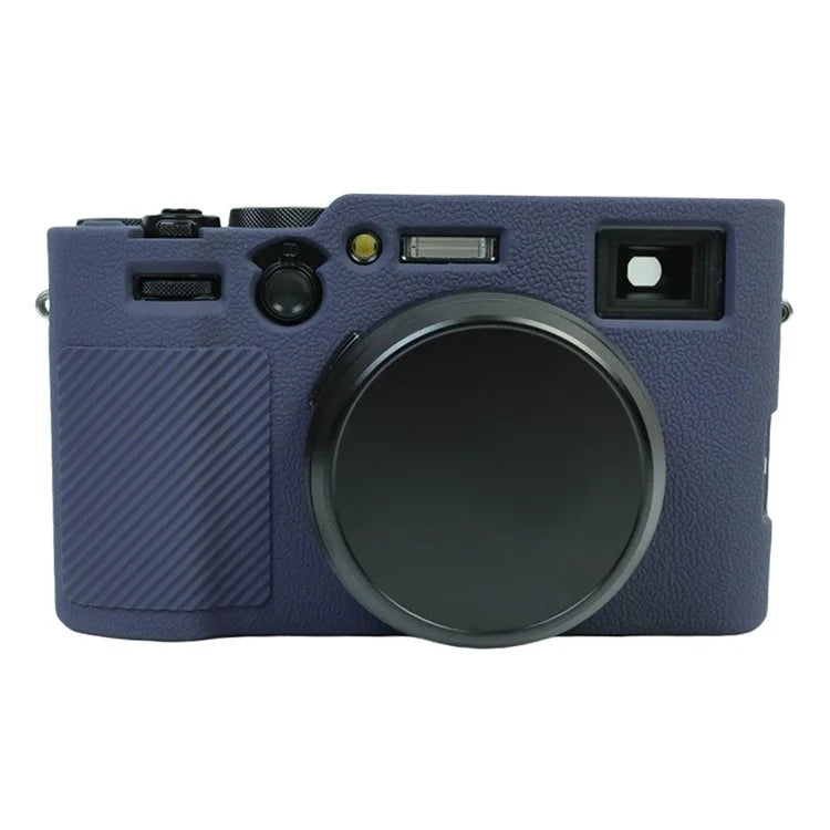 For Fujifilm X100VI Soft Silicone Case Litchi Texture Camera Protective Sleeve