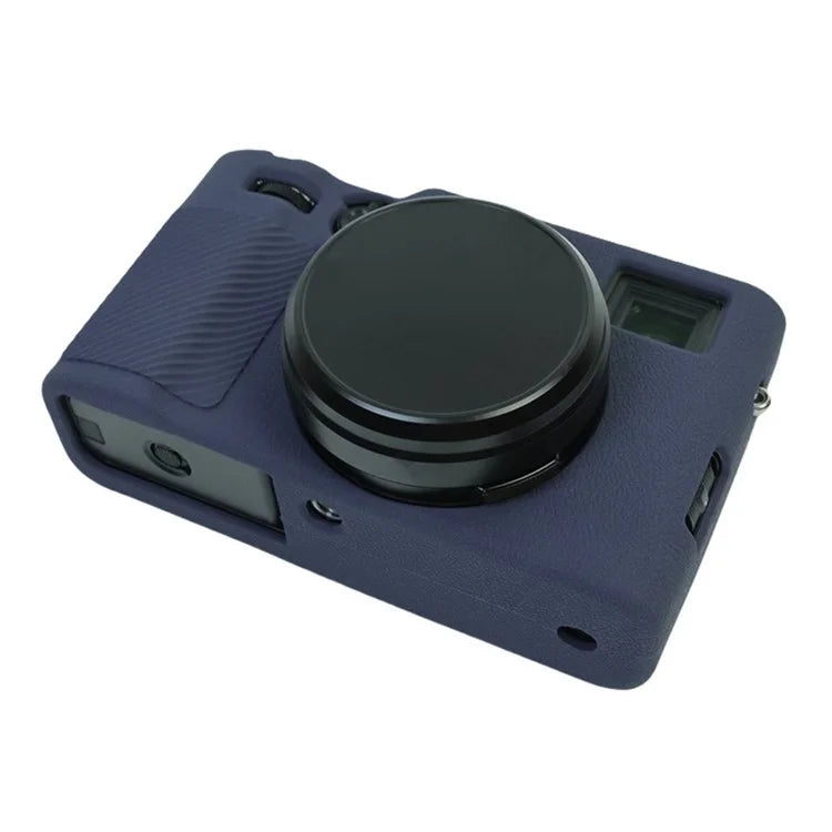 For Fujifilm X100VI Soft Silicone Case Litchi Texture Camera Protective Sleeve