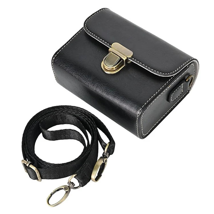 Carrying Case for Canon / Ricoh / Sony Camera Universal PU Leather Shoulder Bag
