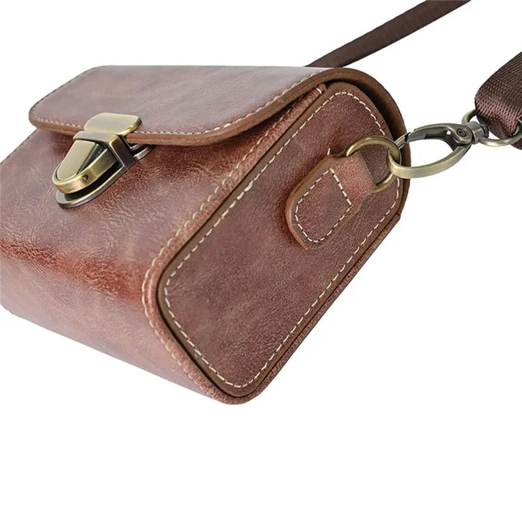 Carrying Case for Canon / Ricoh / Sony Camera Universal PU Leather Shoulder Bag