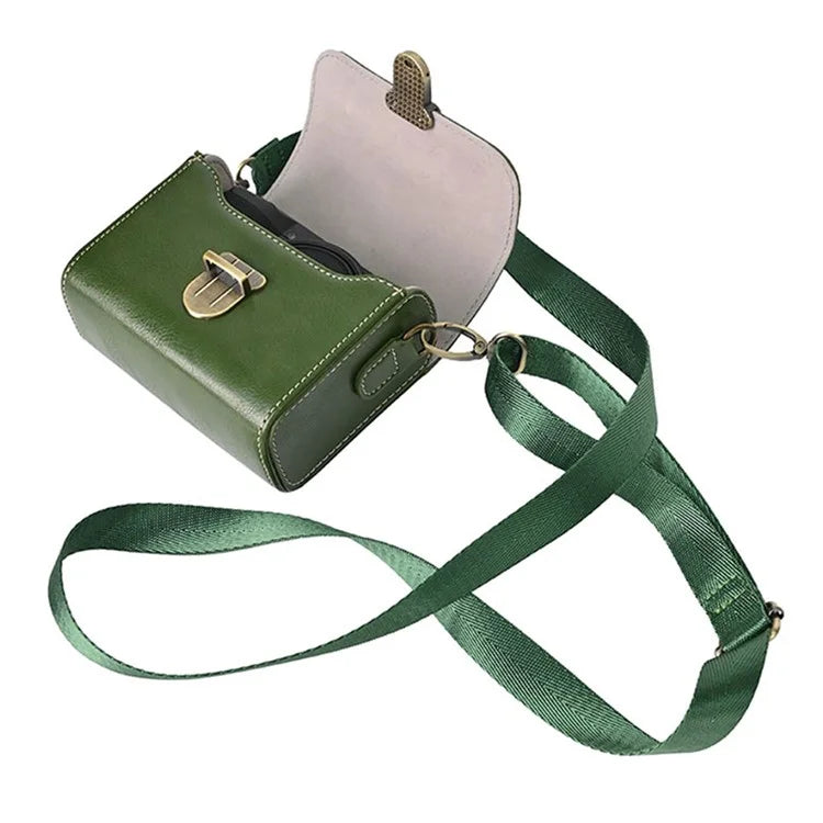 Carrying Case for Canon / Ricoh / Sony Camera Universal PU Leather Shoulder Bag