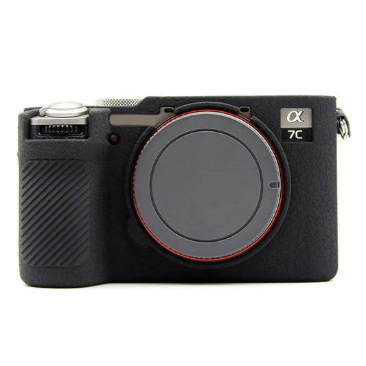 For Sony A7CR / A7C II Litchi Texture Silicone Protective Case Anti-Collision Camera Cover