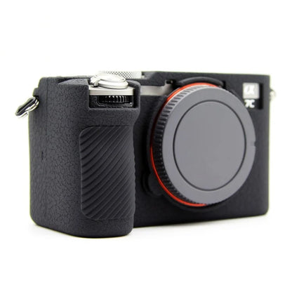 For Sony A7CR / A7C II Litchi Texture Silicone Protective Case Anti-Collision Camera Cover