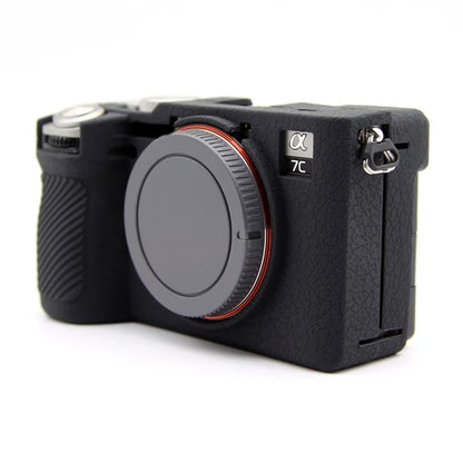 For Sony A7CR / A7C II Litchi Texture Silicone Protective Case Anti-Collision Camera Cover