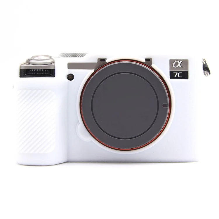 For Sony A7CR / A7C II Litchi Texture Silicone Protective Case Anti-Collision Camera Cover