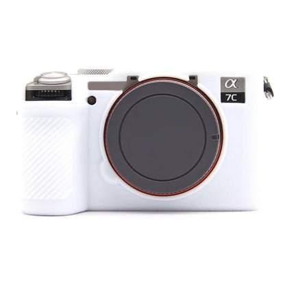 For Sony A7CR / A7C II Litchi Texture Silicone Protective Case Anti-Collision Camera Cover