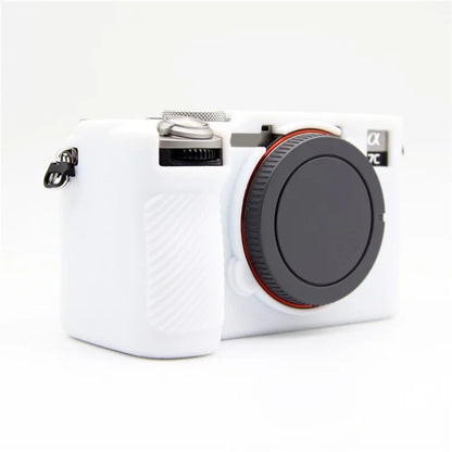 For Sony A7CR / A7C II Litchi Texture Silicone Protective Case Anti-Collision Camera Cover