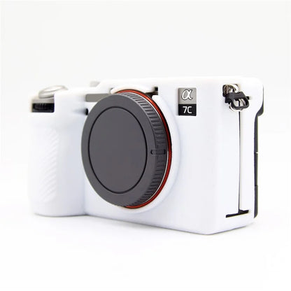 For Sony A7CR / A7C II Litchi Texture Silicone Protective Case Anti-Collision Camera Cover