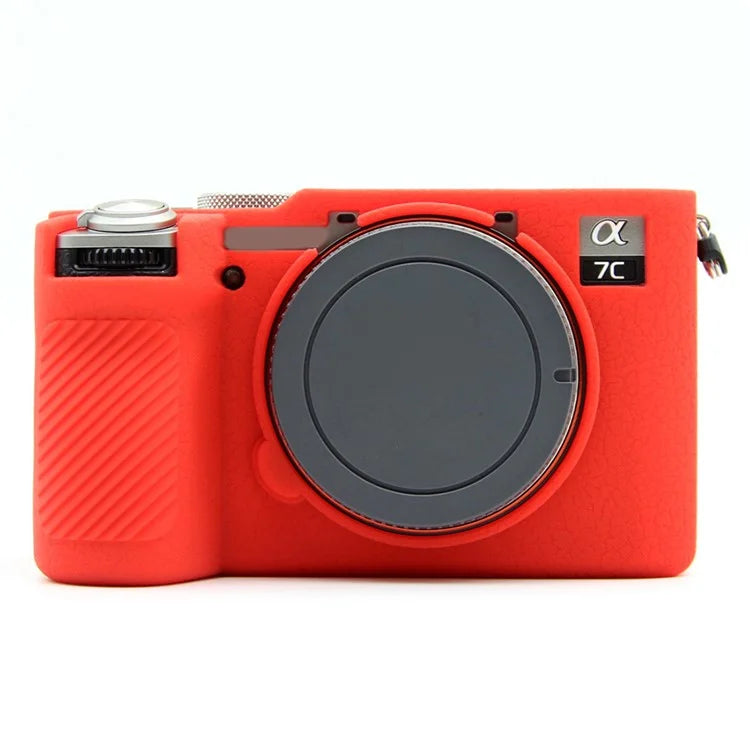 For Sony A7CR / A7C II Litchi Texture Silicone Protective Case Anti-Collision Camera Cover