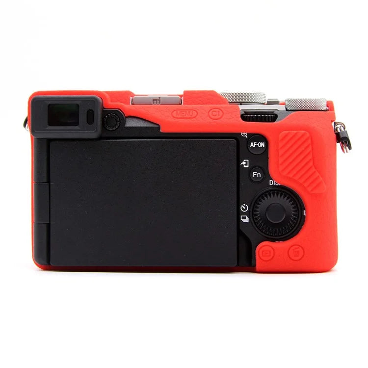 For Sony A7CR / A7C II Litchi Texture Silicone Protective Case Anti-Collision Camera Cover