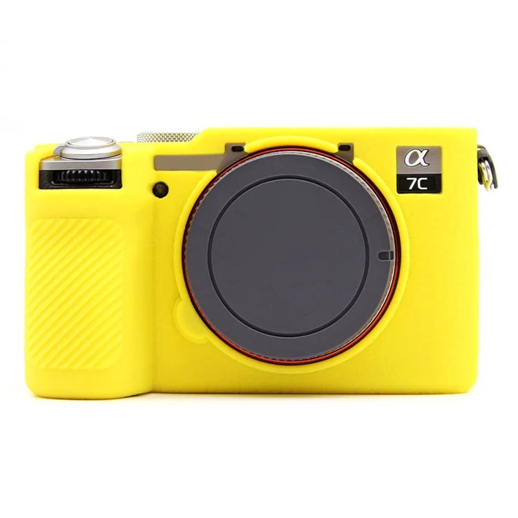 For Sony A7CR / A7C II Litchi Texture Silicone Protective Case Anti-Collision Camera Cover