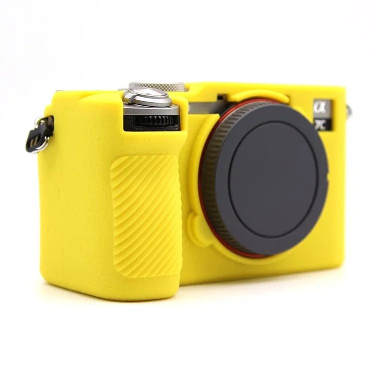 For Sony A7CR / A7C II Litchi Texture Silicone Protective Case Anti-Collision Camera Cover