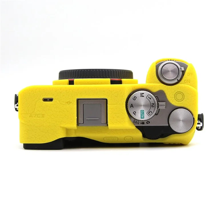 For Sony A7CR / A7C II Litchi Texture Silicone Protective Case Anti-Collision Camera Cover