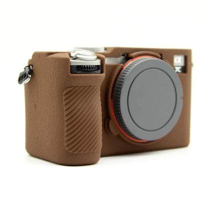 For Sony A7CR / A7C II Litchi Texture Silicone Protective Case Anti-Collision Camera Cover