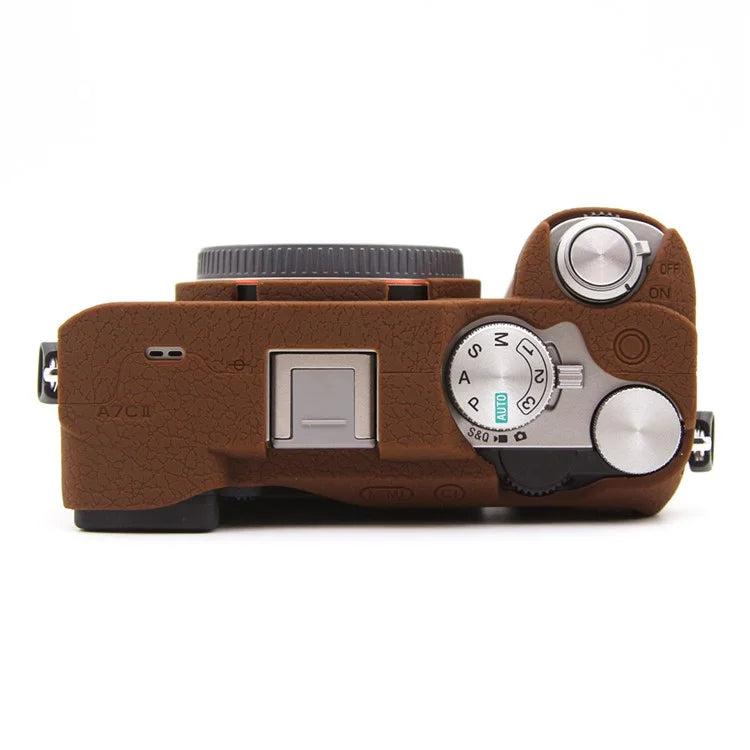 For Sony A7CR / A7C II Litchi Texture Silicone Protective Case Anti-Collision Camera Cover