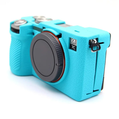 For Sony A7CR / A7C II Litchi Texture Silicone Protective Case Anti-Collision Camera Cover