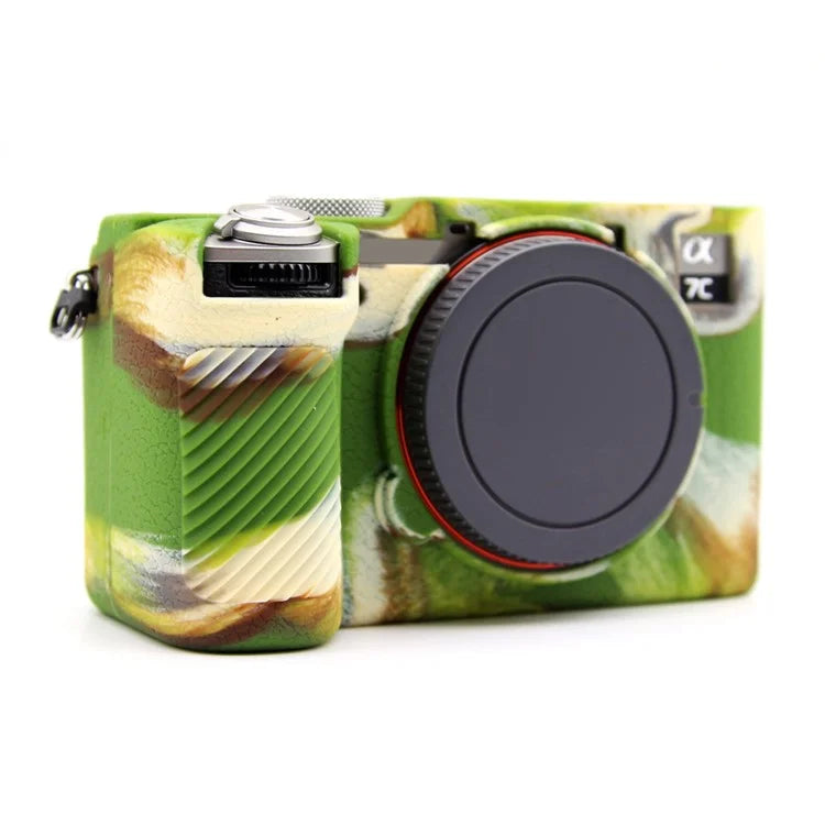 For Sony A7CR / A7C II Litchi Texture Silicone Protective Case Anti-Collision Camera Cover