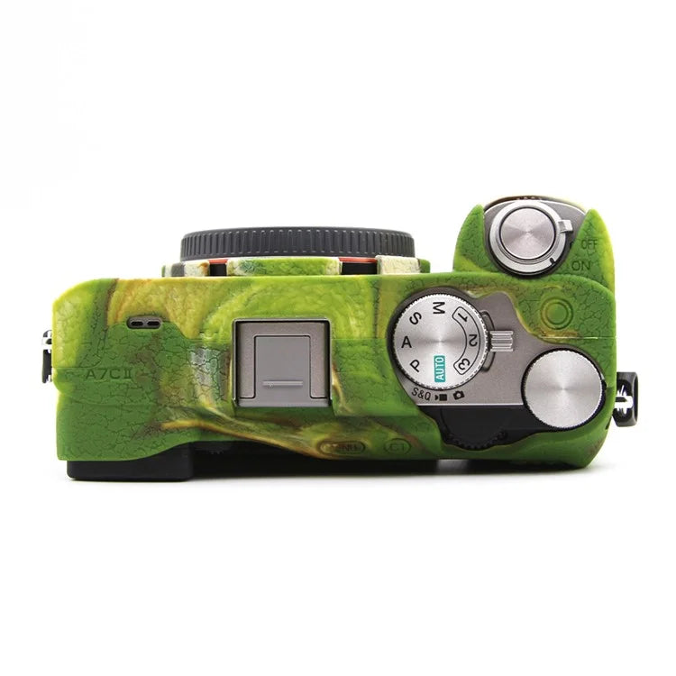 For Sony A7CR / A7C II Litchi Texture Silicone Protective Case Anti-Collision Camera Cover