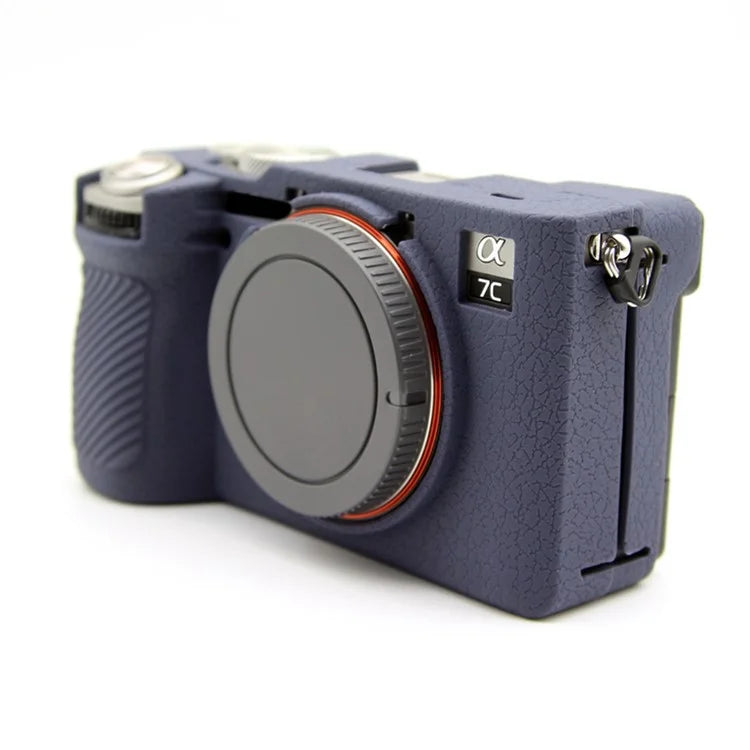 For Sony A7CR / A7C II Litchi Texture Silicone Protective Case Anti-Collision Camera Cover
