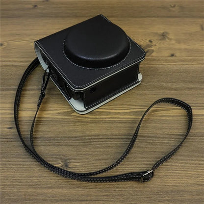 Carry Case for Fujifilm Instax Mini 99 Camera, Leather Protective Bag with Adjustable Strap