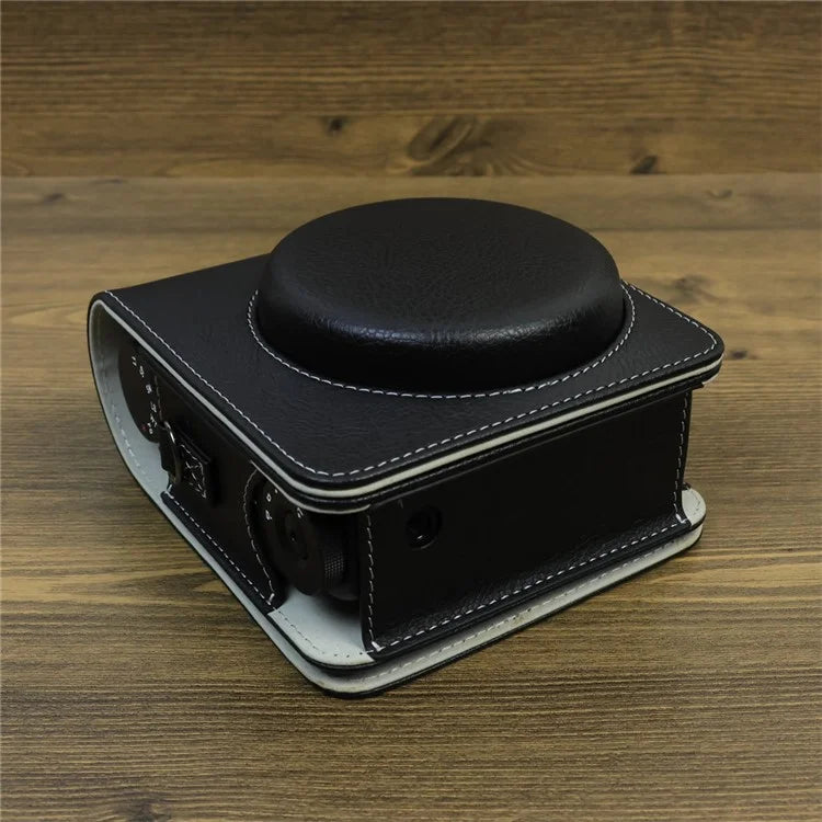 Carry Case for Fujifilm Instax Mini 99 Camera, Leather Protective Bag with Adjustable Strap