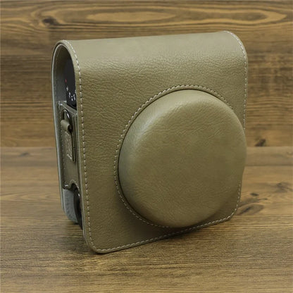 Carry Case for Fujifilm Instax Mini 99 Camera, Leather Protective Bag with Adjustable Strap