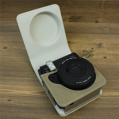 Carry Case for Fujifilm Instax Mini 99 Camera, Leather Protective Bag with Adjustable Strap