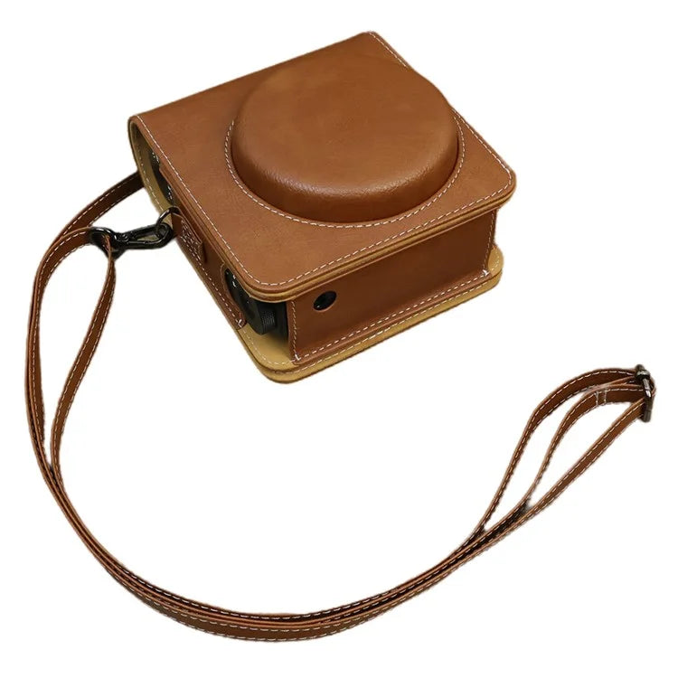 Carry Case for Fujifilm Instax Mini 99 Camera, Leather Protective Bag with Adjustable Strap