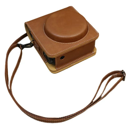 Carry Case for Fujifilm Instax Mini 99 Camera, Leather Protective Bag with Adjustable Strap