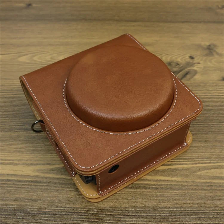Carry Case for Fujifilm Instax Mini 99 Camera, Leather Protective Bag with Adjustable Strap